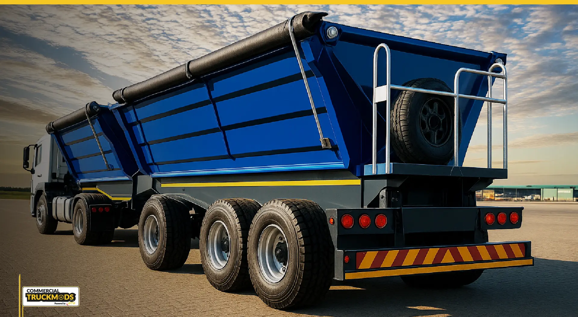 Dual-bin hydraulic trailer system